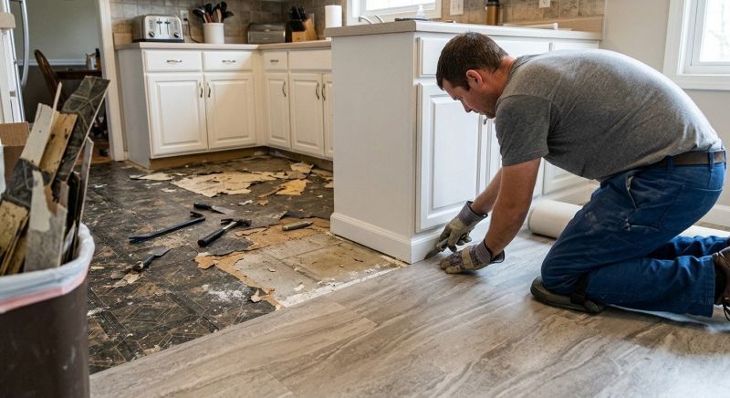 Linoleum Flooring Replacement in Escondido, CA