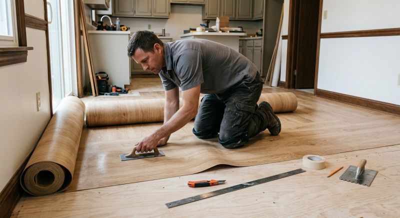 Sheet Flooring Installation in Fallbrook, CA