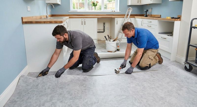 Sheet Linoleum Installation in Escondido, CA