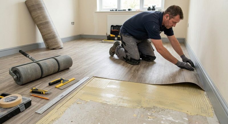 Sheet Vinyl Installation in Fallbrook, CA